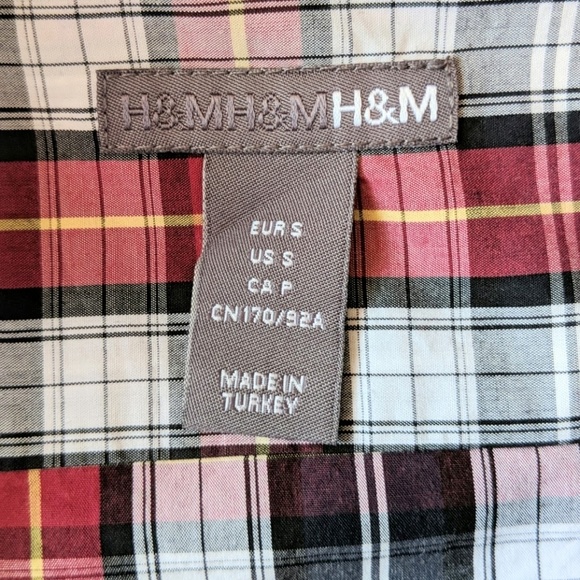 Plaid long sleeve button down shirt sz small - Picture 4 of 8